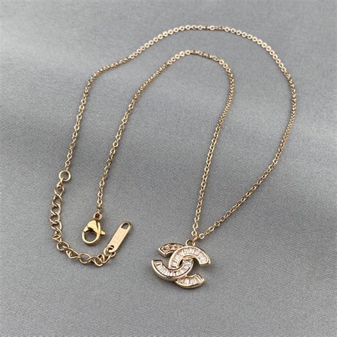 dainty chanel necklace|Chanel necklaces double c.